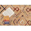 Tapis géométrique orange-1744831782