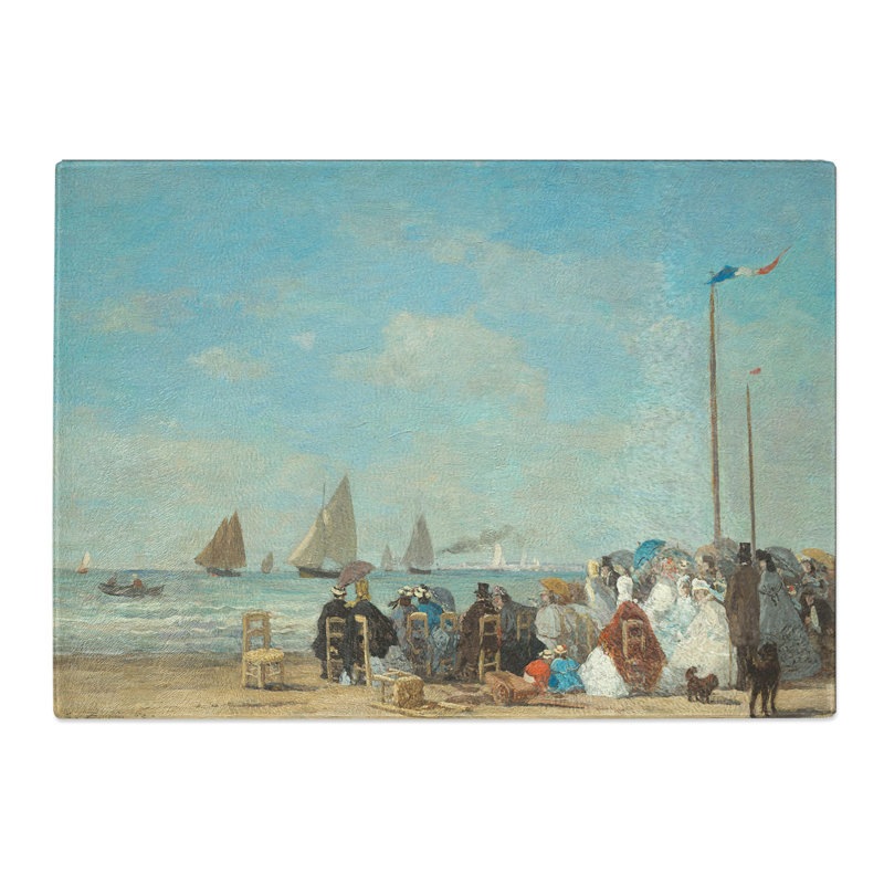Beach at Trouville Vol.3 by Eugene Boudin Chopping Board, 0.4cm H x 29cm W x 39cm L
