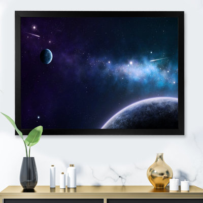 Blue And Purple Nebula II - Modern Canvas Wall Art -  Trinx, 502A5F6FD76E42858F554E0DA45B44E0