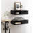 Byata Floating Wall Shelf Side Table with Drawer-423505434