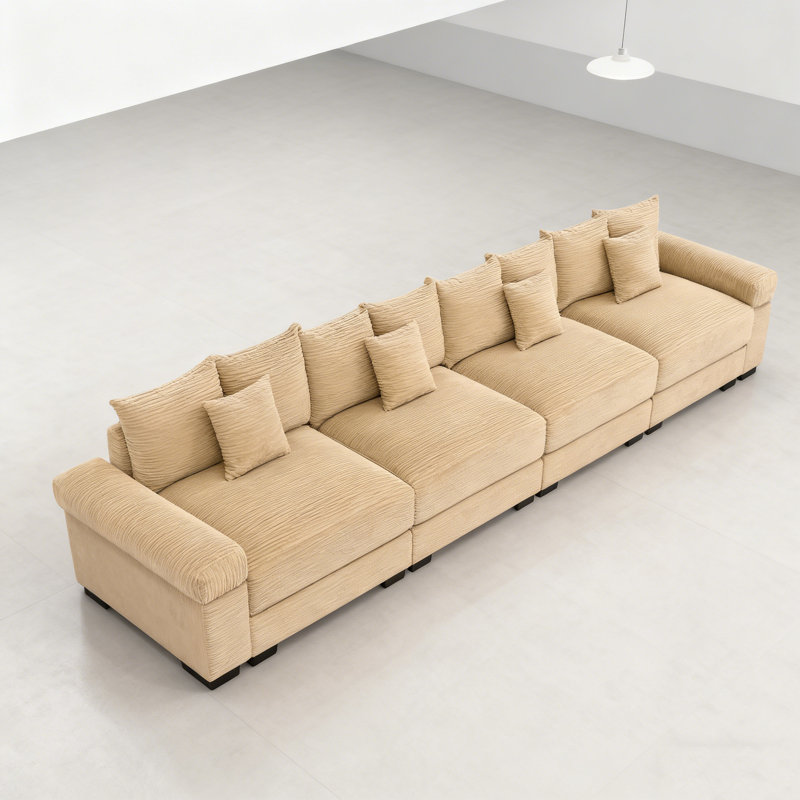 Canapé modulaire surdimensionné de 170 po Cloud, Chameau