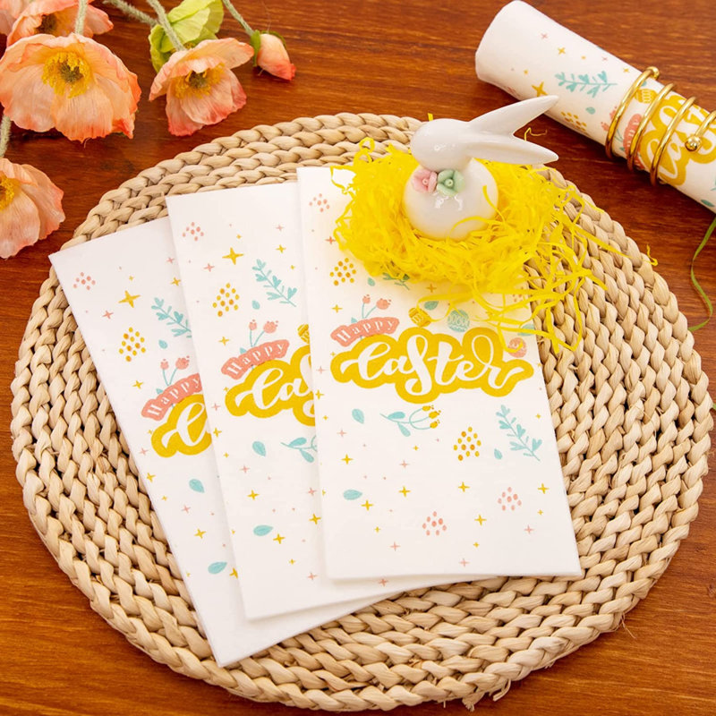 Serviettes jetables pour 50 invités