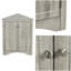 Armoire de rangement en chêne avec tablettes réglables et armoire de plancher autoportante pour la cuisine-1085468647