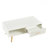 Rectangle Coffee Table With, Sliding Drawer For Storage, Modern Table For Living Room , White-705549101