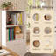 Bureau pliable avec étagères de rangement et roulettes, blanc, pour petits appartements et bureaux