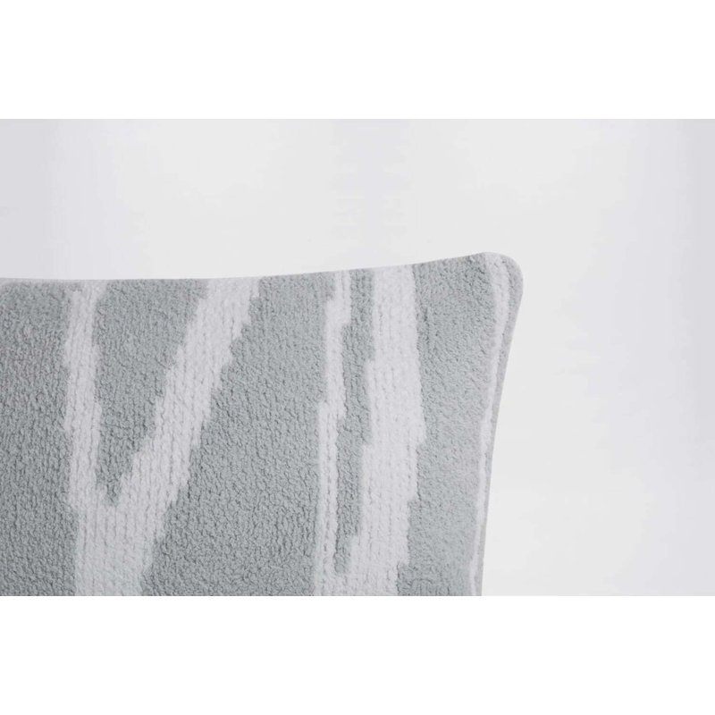 Woodland Lumbar Pillow Cover & Insert, Cloud Gray/Off White