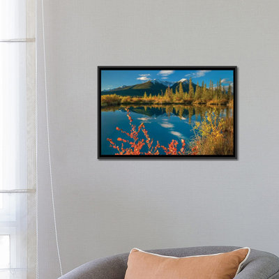 «Peaks, Sundance Range, Vermilion Lakes, Banff National Park, Alberta, Canada I», reproduction de photo sur toile