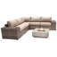 Ensemble de conversation pour 4 personnes avec foyer et coussins Sunbrella Lsi-1395854043