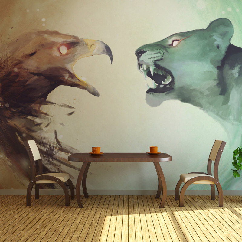 Interspecies Clash 2.7m x 350cm Wallpaper, 400 cm x 309 cm