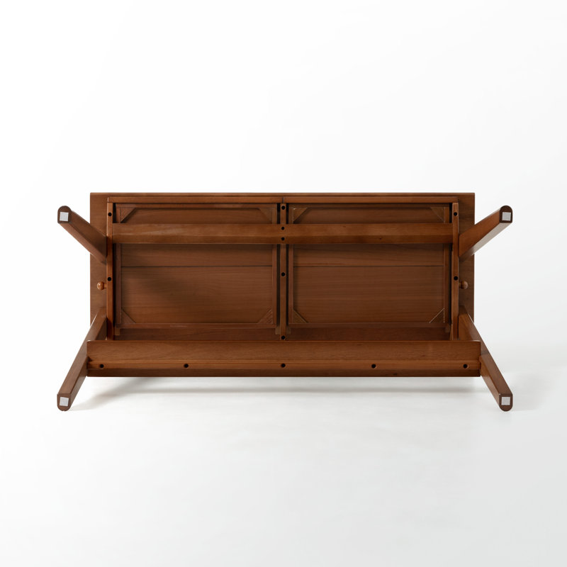 Bureau en bois massif de 39,4 po de largeur avec tiroirs, L 39,4 po, Teak