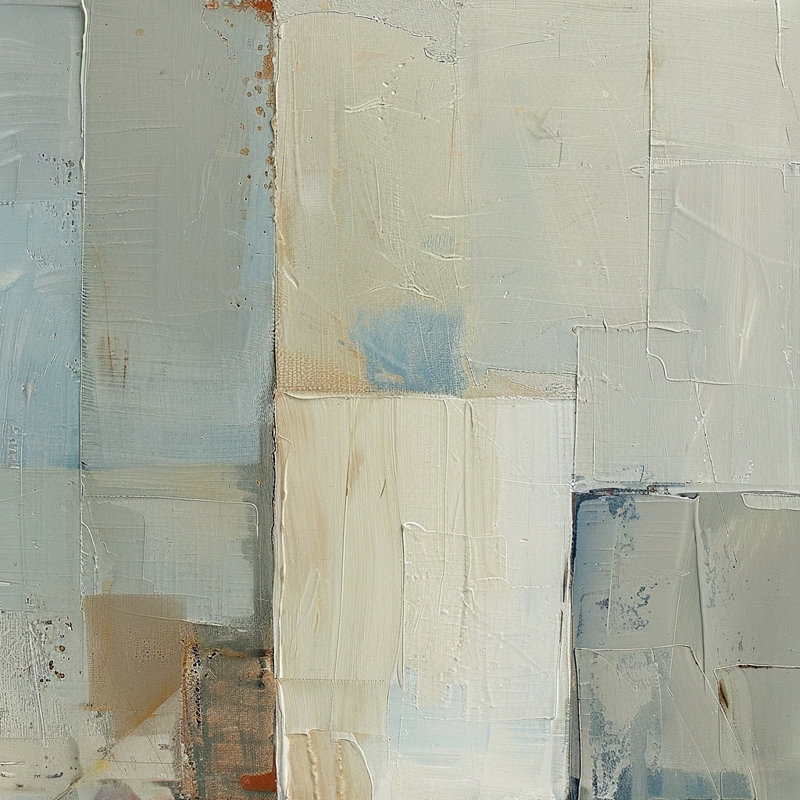 «Blue Wash Blocks», art mural sur toile tendue, L 12 po x H 12 po x P 1 po