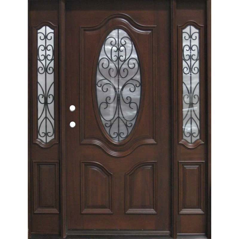 Portes d'entrée en bois pré-suspendues, Oui