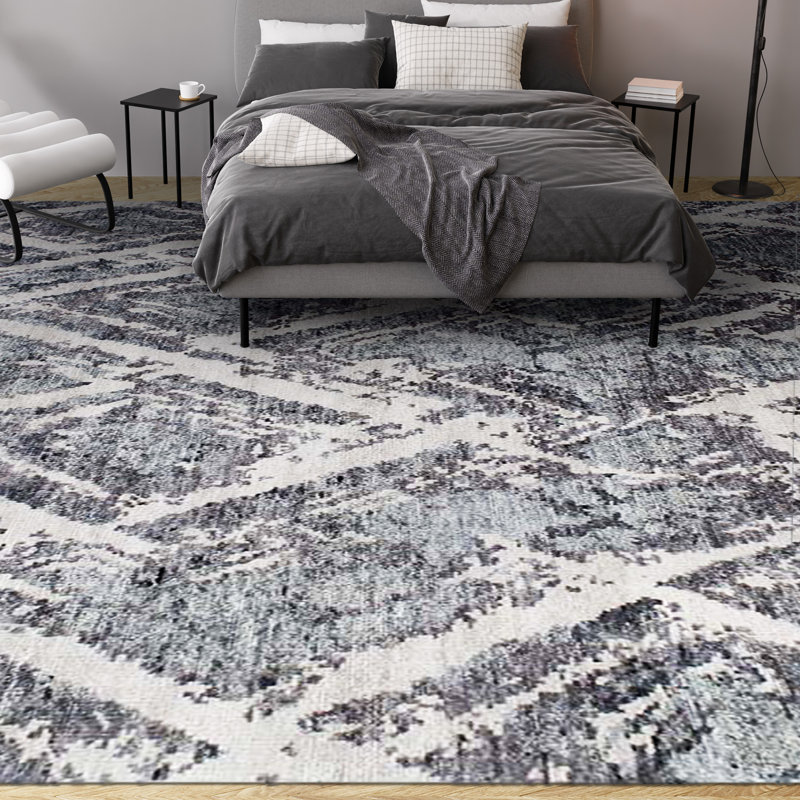 Wool Moroccan Area Rug, Rectangle 2' x 3'