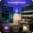  69.3"Led Dimmable Floor Lamp with Remote Control And Rgb Galaxy Projector Double Sided Corner Light Rotatable