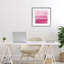 «Gradient Pink Blush», reproduction d'art sous verre encadrée par Allie Corbin-1017547917-1017547913
