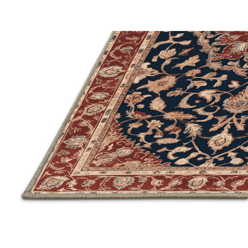 Tapis brun lavable à la machine, Rectangle de 5 pi x 8 pi