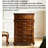 American-Style Solid Wood Five-Drawer Chest For Bedroom Makeup Table, Multi-Functional Drawer Cabinet