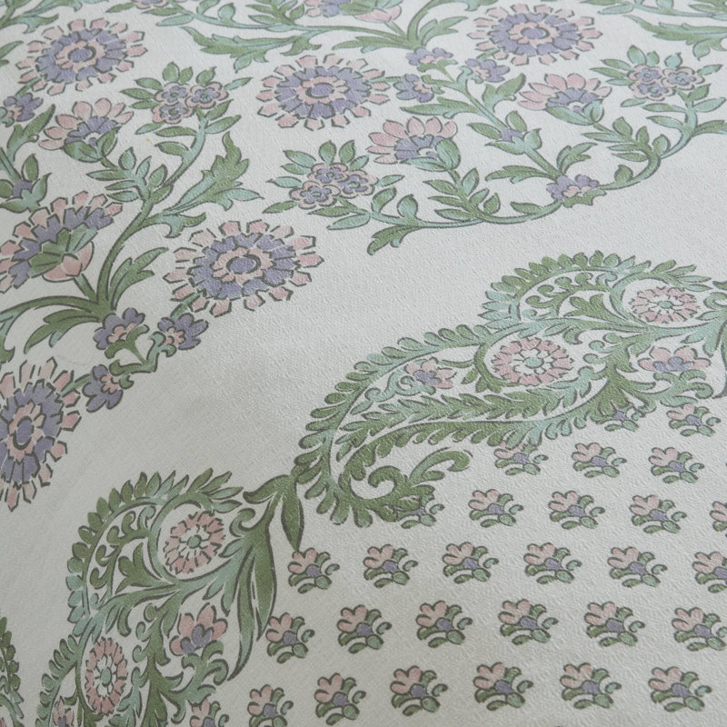 Piece Bedding Sets, King Cal King Cotton Rich Green Floral Duvet Set