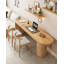 Ensemble de bureau double en bois massif-1394332314