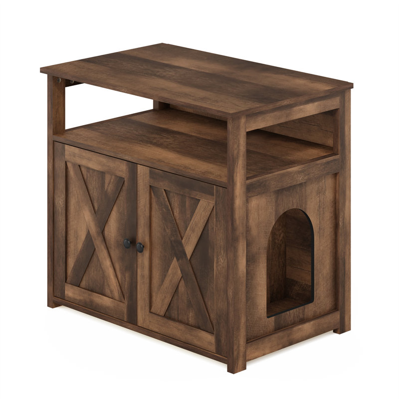 Armoire pour chat avec 2 portes Tucker Murphy Pet ™ Peli Farmhouse
