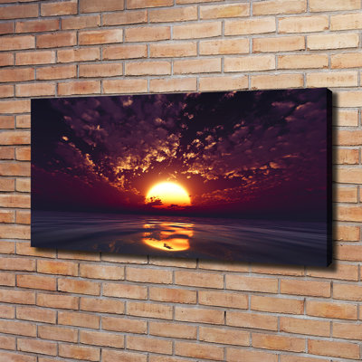 Sunset - No Frame Print on Canvas