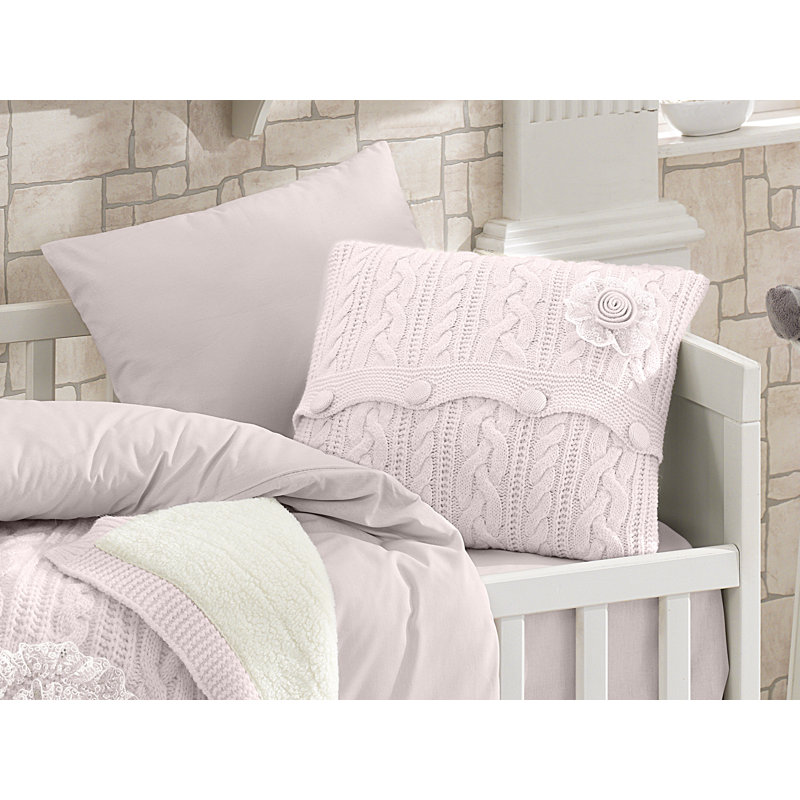 Ensemble de literie pour lit de bébé 6 pièces Nate, Rose
