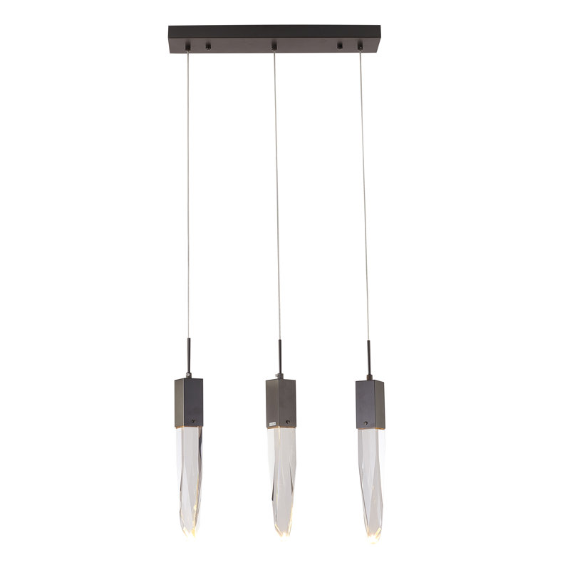 Luminaire suspendu pour îlot de cuisine 3 lumières Modern