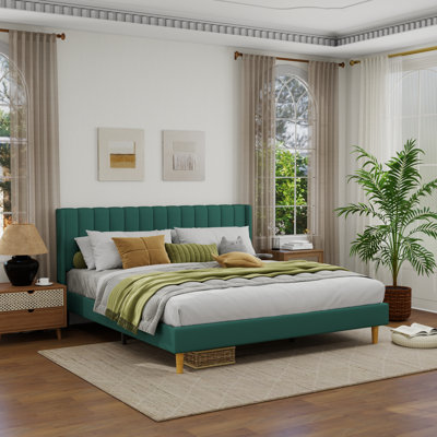 Sutter Upholstered Wingback Bed