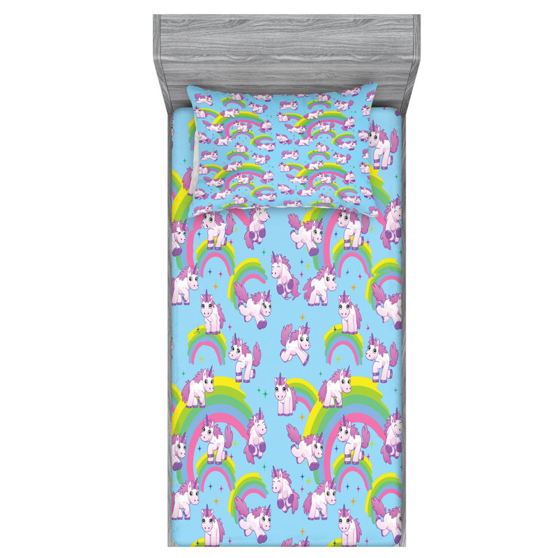 Microfiber Sheet Set, Twin Sheet Set with Fitted Sheet