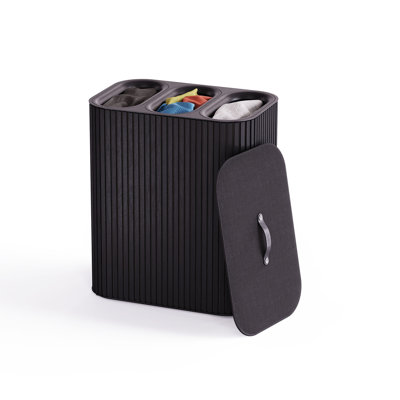 Joseph Joseph Tota Trio Luxe Panier à linge en bambou 90 litres