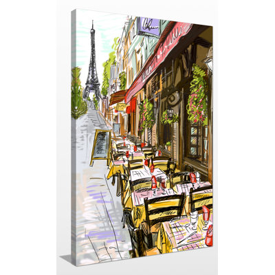 « path to eiffel tour », impression sur toile tendue
