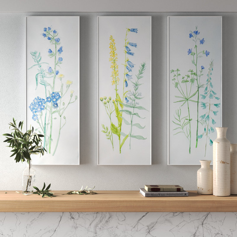 Valdes Traditional Plants & Flowers Wall Decor on Metal