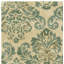 Katelynn Wool Damask Area Rug in Beige/Green-166588772