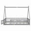Tent-Shaped Floor Bed, With Guardrails-1043397041-1043397055