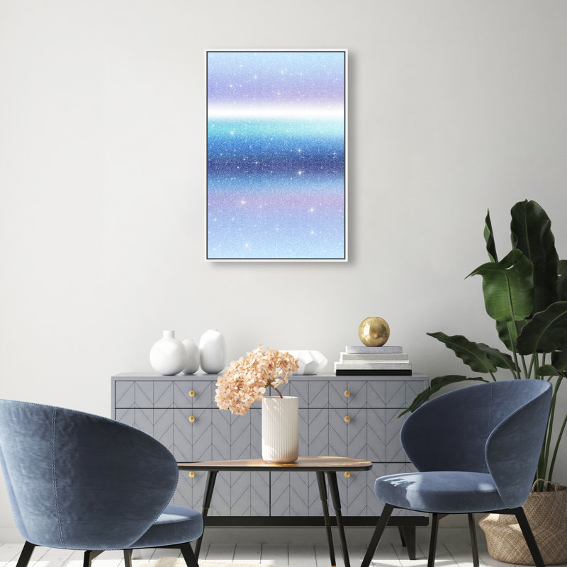 Moonlit Gradient Print by Oliver Gal, 31"H x 21"W, White Floater Frame