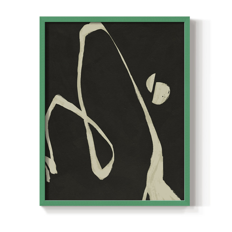 «Neutral Spring II», reproduction encadrée - bois massif, Vert, H 21 po x l 17 po
