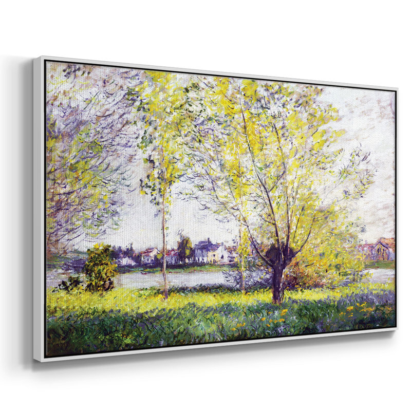The Willows, 1880, reproduction d'art sur toile, Blanc, H 17 po x l 25 po x P 2 po