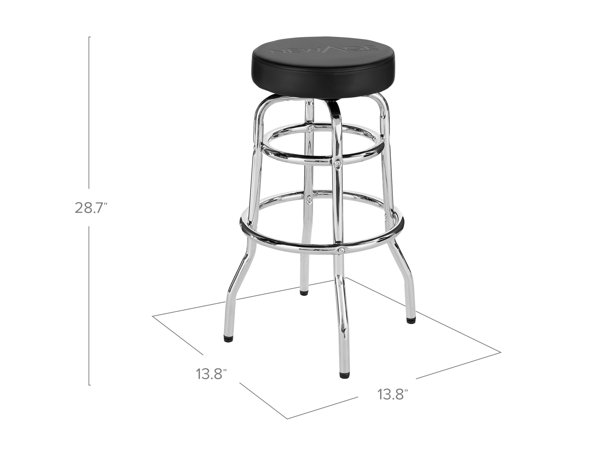  WORKPRO Heavy Duty Adjustable Hydraulic Shop Stool,Garage Bar  Stool, 29in to 33.86in, 330-Pound Capacity, Black : Home & Kitchen