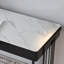 Bureau rectangulaire noir fabriqué avec 1 tiroir-108341553