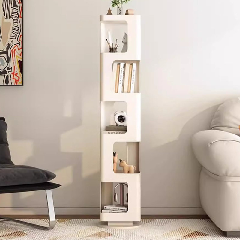 Bibliothèque rotative en fer, Blanc