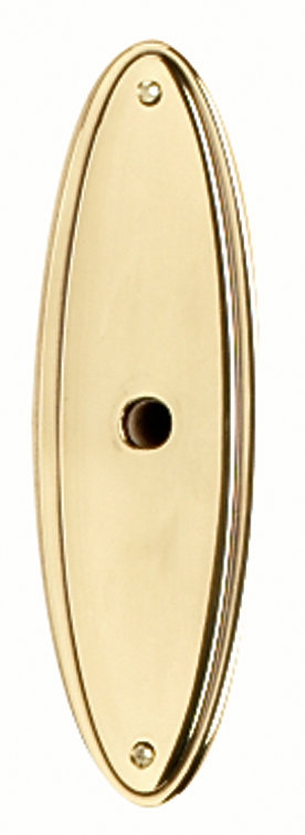 Polished Chrome Oval Escutcheon Backplate