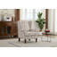 Chaise d'appoint moderne avec support ergonomique et revêtement floral