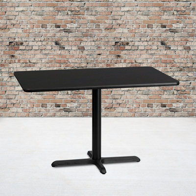 Jaramillo Rectangular Laminate Table Top with Standard or Bar Height Table Base