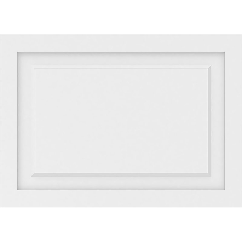 Panneau mural Harrison 3D en blanc, H 20 po x l 28 po x P 0,63 po