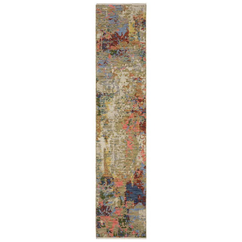 Truffi Abstract Indoor Rug, Runner 2'6" x 12'