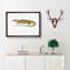 Yellow Monitor Lizard by John Edward Gray - Picture Frame Painting Print-55614071-55614068