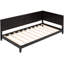 Lit de jour simple, conception Mid-Century avec accoudoirs et accoudoirs en bois-130753975