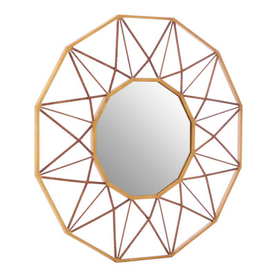 Reed Metal Flat Wall Mirror