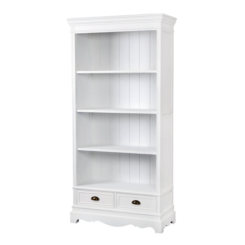Ivydale 185cm H x 90cm W Solid Wood Standard Bookcase