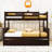 Keyonah Twin Over Full Wood Bunk Bed With Trundle, Convertible Ladder And Guardrail-1024792867